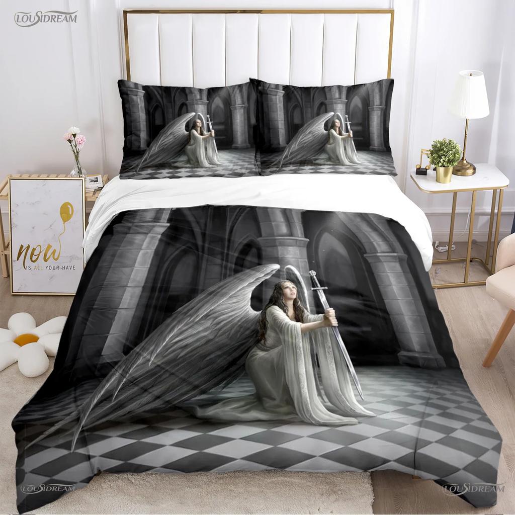 Angel Warrior Mythical Duvet Cover Comforter Bedding Sets Soft Quilt Cover And Pillowcases For Teens Single/Double/Queen/King