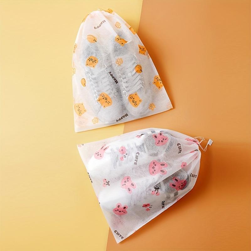 10/20pcs Large Non‑Woven Shoe Storage Bags, Dustproof Anti‑Yellowing Breathable Moisture‑Proof Shoe Protectors for White Shoes