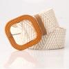 Ceinture Tressée Bohème en Paille Ceinture de Taille Style Ethnique Colorée Ceinture Style Bohème Décorative pour Jeans