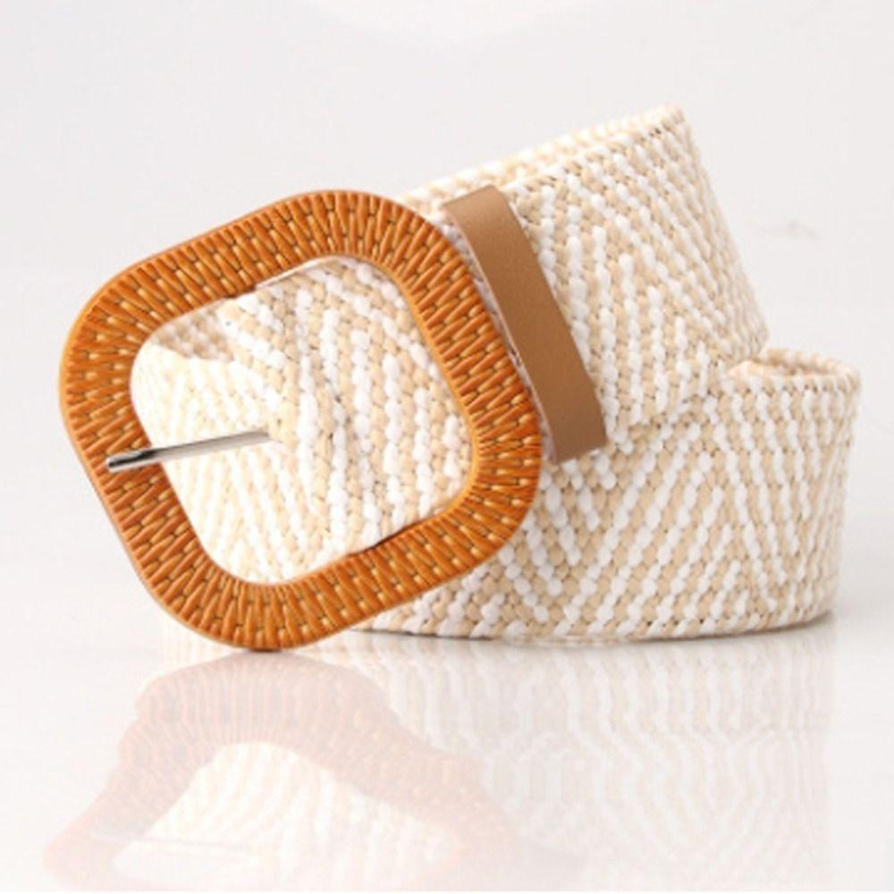 Ceinture Tressée Bohème en Paille Ceinture de Taille Style Ethnique Colorée Ceinture Style Bohème Décorative pour Jeans