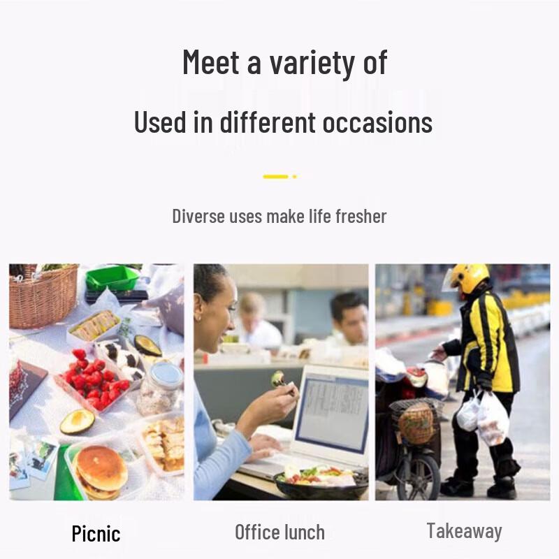 Biodegradable 4-Compartment Corn Starch Lunch Box