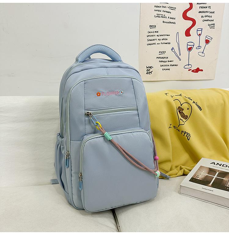 High Value Middle School Students Lightweight Schoolbag Female Junior High School Students Primary School Students High School Large Capacity Backpack