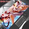 Japan Cool Anime Mouse Pad PC White Gamer Cabinet Keyboard Rug Laptop O-one P-piece L-Luffy 5 Gear Mousepad XL Extended Desk Mat