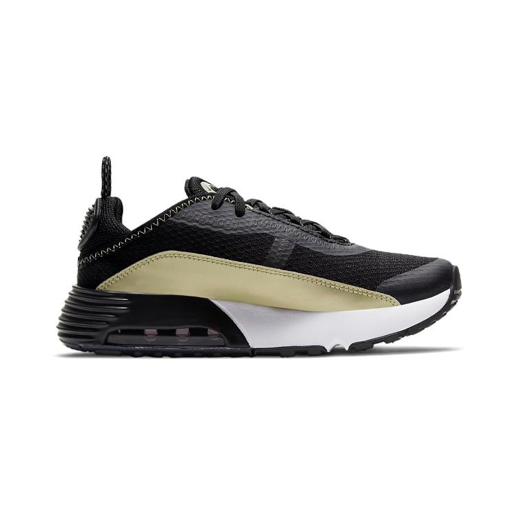 Nike Air Max 2090 Low-Top Kinder Lifestyle Schuhe Schwarz Gold Kinder im Alter von 3-7 Jahren CU2093-006