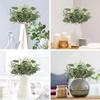 10/20Pcs Artificial Eucalyptus Leaf Stems Green Fack Plants Living Room Decoration Bride Wedding Holding Flowers Bouquet Decor