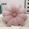Stuffed Flower Shaped Pillow Round Throw Pillow, 16 Inch Decorative Cushion, Soft for Living Room Shape Sofa Couch Bed Chair Velvet Pillows