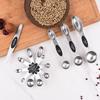 Magnetic Stainless Steel Double-Ended Measuring Spoon Set for Coffee, Baking, and Seasoning