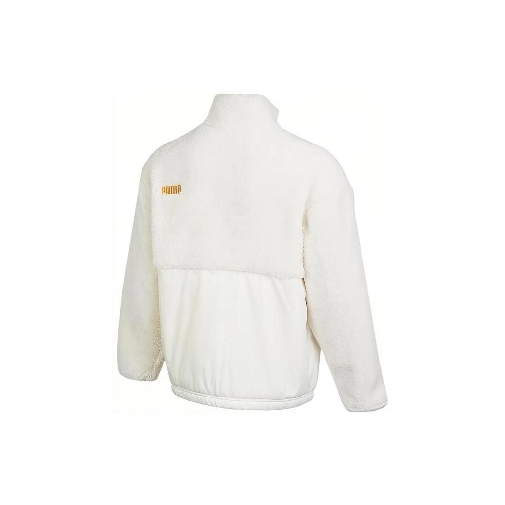 PUMA Velvet feel Coat Men's White (Unisex) Velvet Jackets 675084 65