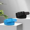 Jeans Waistband Waist Belt Adjustable Perfume Smell No Metal Prepunched Pin Buckle Everyday Wear Candy Color Women Men Silicone for Daily Life