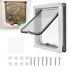 Pet Door Multiple Lock Modes Detachable Easy To Install Pet Gate Suitable for Cats Dogs