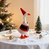 Christmas Goose Costume Felt Fabric Seasonal Goose Figurines Costume Handmade Festive Outfit Table Desk Decoration