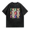Retro Pop Art s Music Idol Color Block Portrait Print Casual T Shirt vintage Washed Breathable homme Comfortable Soft graphic