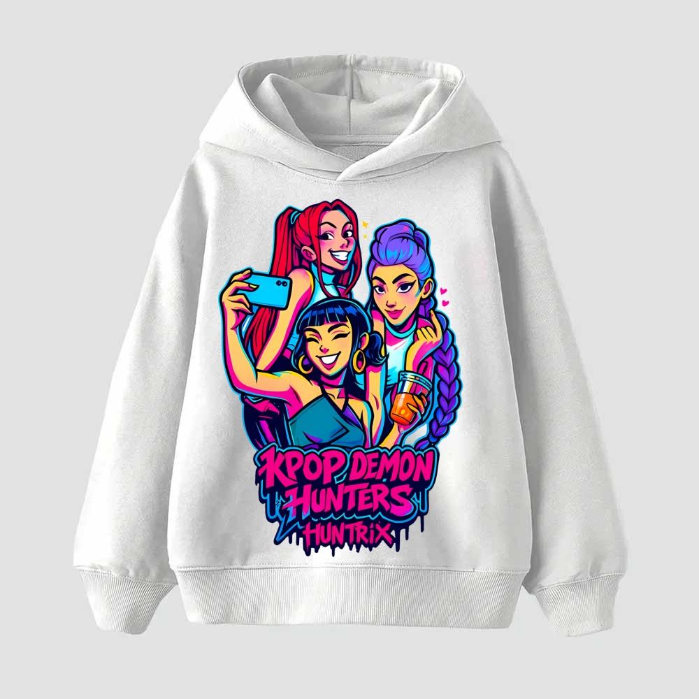 Children's Hoodie Kpop Demon Hunter Saja Boys Children-Hoodie Harajuku Boys Girls Pullover Tops