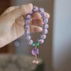 Temple-Style Fluorite Lion Bracelet - Ethnic Design for Women