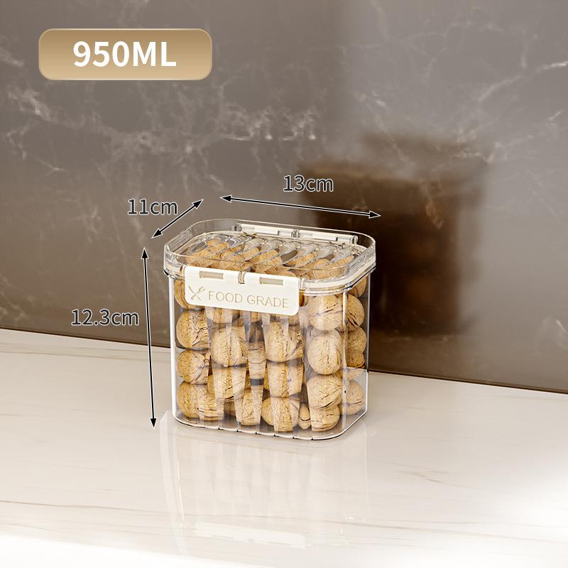 Airtight Food Storage Container With Lid Sealed Pet Stackable Air Tight Pantry Storage Canister For Kitchen Pantry Organizer