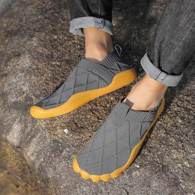 Minimalist Casual Walking Shoes Men Breathable Wide Toe Slip In Walking Shoes Comfortable Travel and Low-quality Sports Shoes