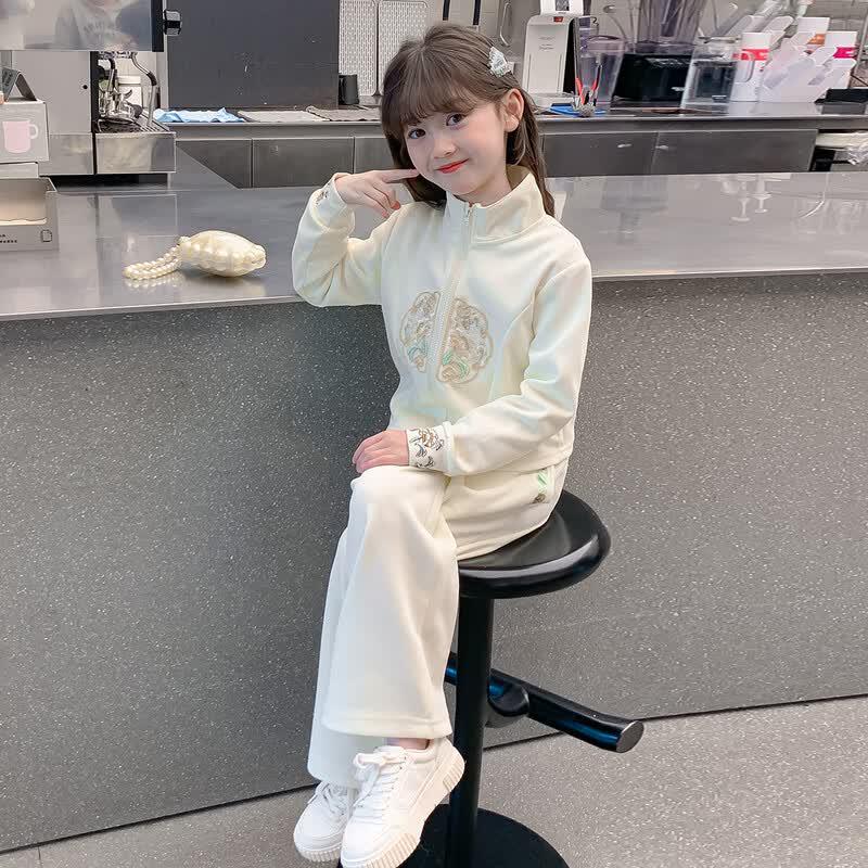 Girls New Chinese Style Two-Piece Set 160