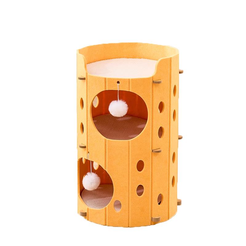 Cat Tree: Multi-layer Nest & Enclosed Bed - Durable, Scratch-Resistant, All-Season, Multi-Cat Home