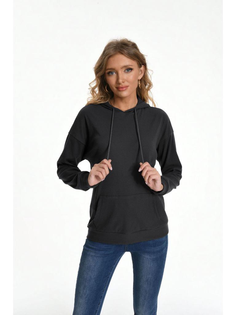 2024 Autumn/Winter Women's Hooded Knitted Pullover Sweatshirt