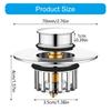 Enhances Double  Function Bathtubs Plug & Strainer Popup Styles 2 In 1 Bath Tub Drain Plug And Hair Collector Popup Stop