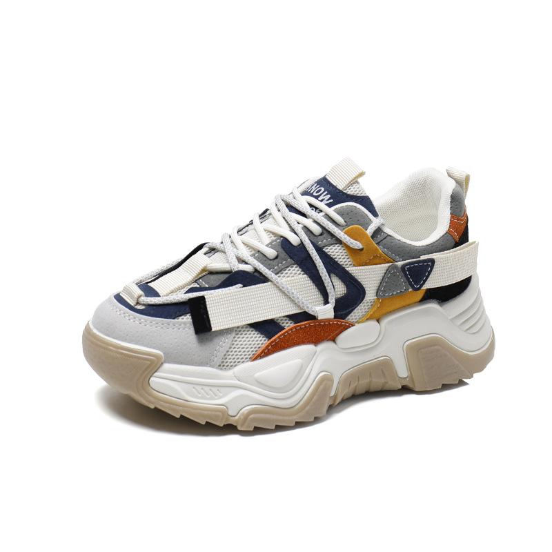 Autumn and winter new dad shoes women's low-top heightening shoes student sports and leisure shoes running shoes street photography trendy shoes