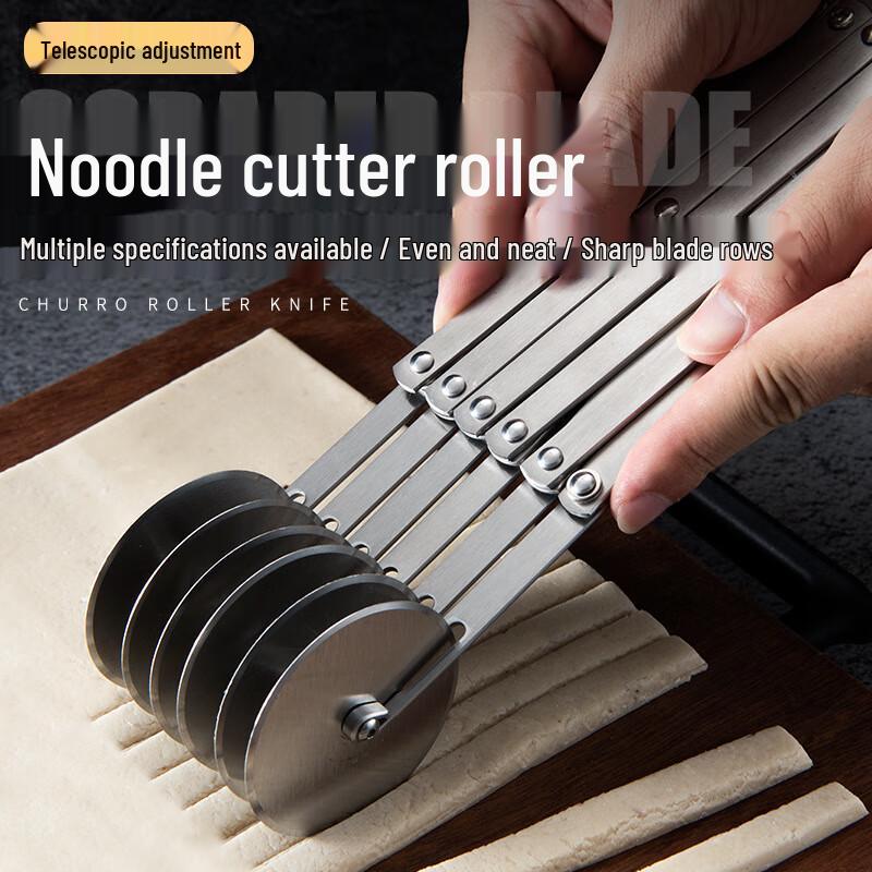 Дживанггу Нержавеющая сталь Выдвижной резак для теста и пиццы 2 Pcs