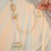 Imitationsperle Damen Hanfu Ornament Schmuck Langer Hängender Quaste Cheongsam Accessoires Legierung Cheongsam Gepresstes Revers