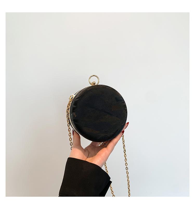 

Модная ретро-сумка для ужина 2024 года, новая простая сумка через плечо с цепочкой, персонализированная модная сумка-мессенджер, женская сумка чёрный