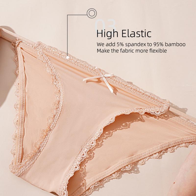 Buz İpek Dikişsiz Kadın İç Çamaşırı Seksi Düşük Bel Dantel Kenarlı İç Çamaşırı İnce Nefes Alabilir İç Çamaşırı