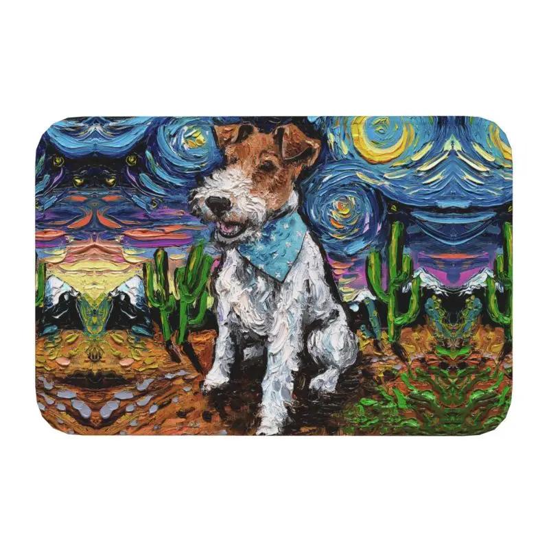 Custom Starry Night Dachshund Dog Doormat Anti-Slip Entrance Kitchen Bathroom Floor Door Mats Bedroom Balcony Carpet Rug