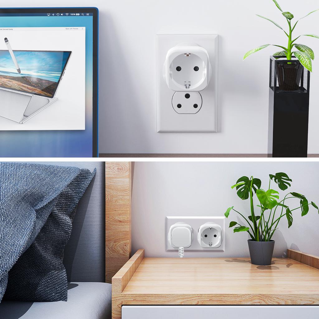 Xiaomi 2PCS South Africa Travel Adapter, EU To SA South Africa Plugs Adapter Type M Big Round Power Converter Lesotho Ghana Travel Plug