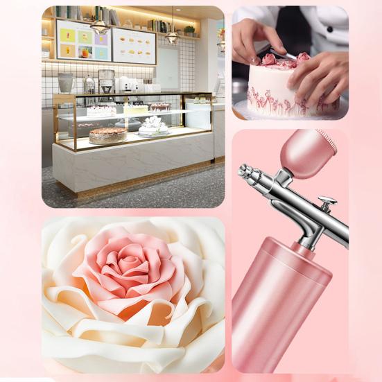 Portable Airbrush Kit High-Pressure Non-Clogging Air Brush Set Cordless Rechargeable Manicure Airbrush Tool for Painting Nail Art Makeup