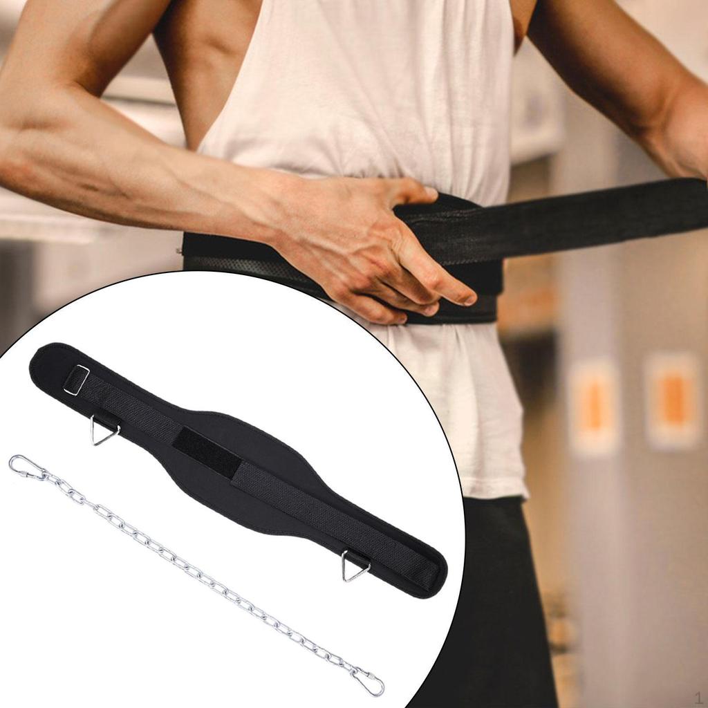 Dip Belt for Weight Lifting Dipping Breathable Weightlifting Back Support Strap,