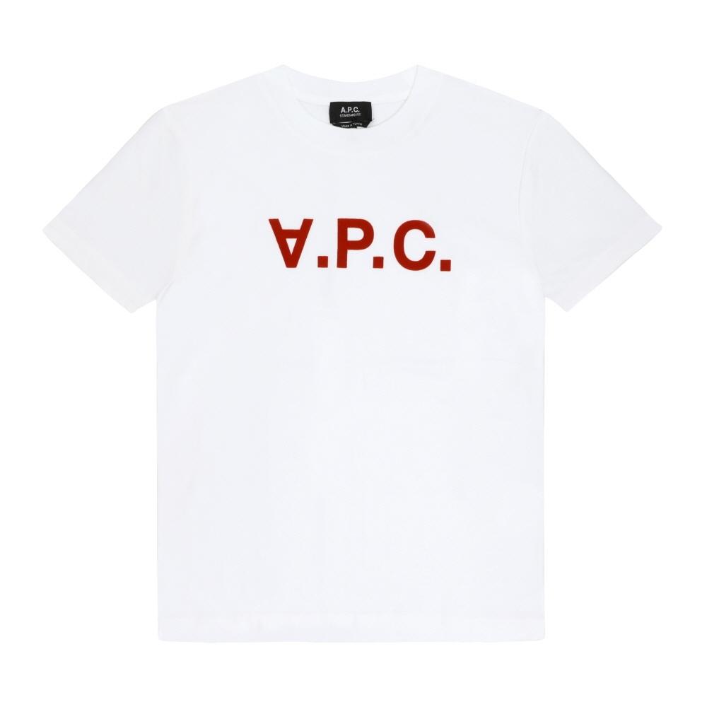 

A.p.c. VelveT Лого Стандарт Гранд Унисекс футболка M26384 Ilm Blanc Терракотовый Vpc COHBM M26384 ILM BLANC/TERRACOTTA (XL)