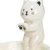 Animal Candle Holder with Warming Paws Ceramic Candle Base Cartoon Candle Stand for Desktop Wedding Anniversary Party Girl Women