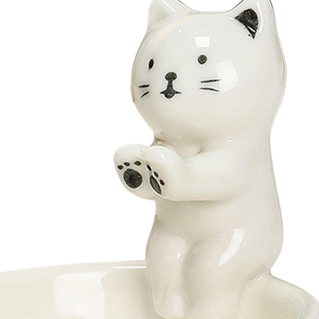 Animal Candle Holder with Warming Paws Ceramic Candle Base Cartoon Candle Stand for Desktop Wedding Anniversary Party Girl Women