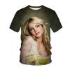 Britney Spears Singer 3D Print T-Shirts Men Women Casual Short Sleeve T Shirt Tops Y2K Harajuku Oversized Tees Men's Clothing