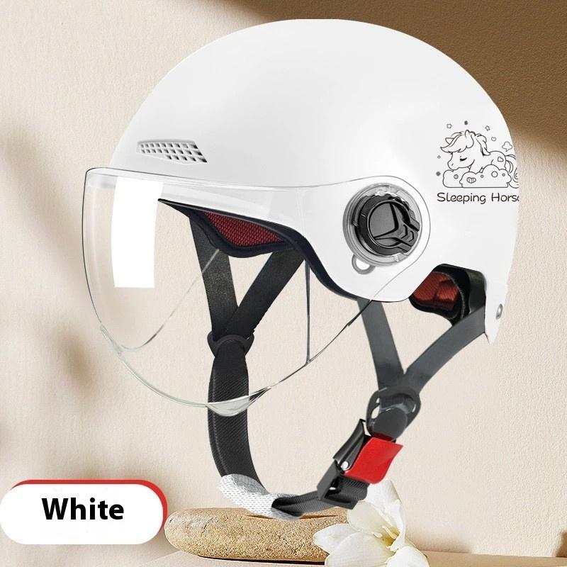 

Электромобиль, Мотоцикл, Женский летний электромобиль, Полушлем, Мужской всесезонный универсальный защитный шлем