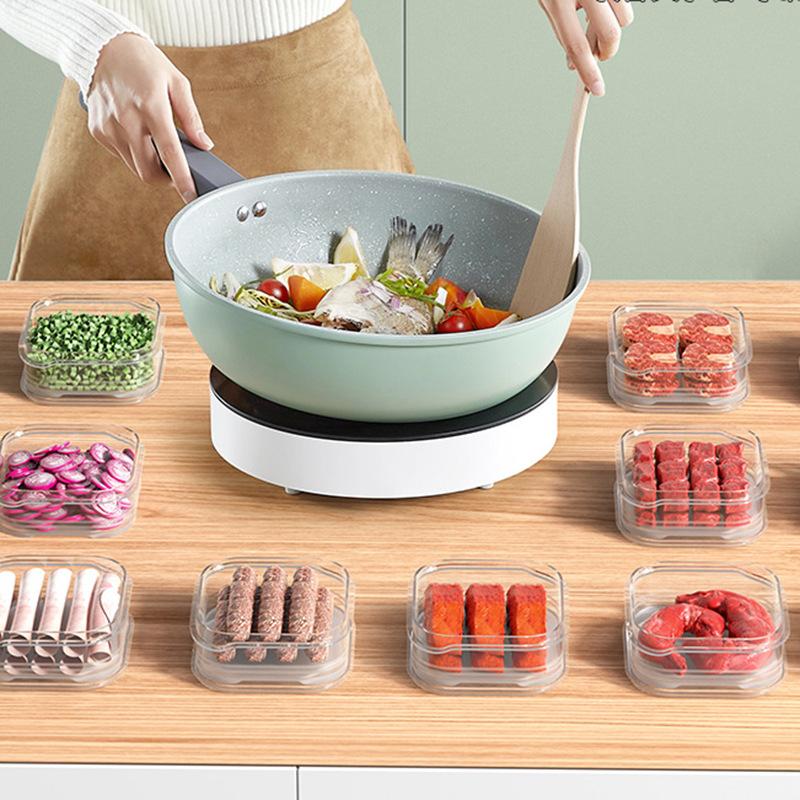 New Refrigerator Storage Box, Frozen Meat Box, Special Kitchen Food Storage with Lid, Sealed Fresh-keeping Box for Frozen Storage