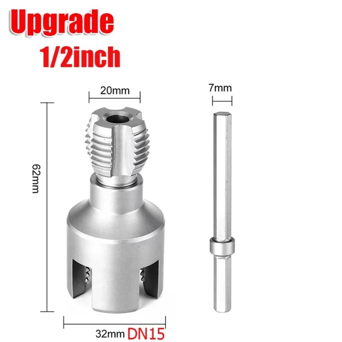 

DN15 DN20 Upgrade Pipe Threading Tool Hex Shank Tapping and Die Internal External Threads 1/2inch 3/4inch Water Pipes PPR PVC