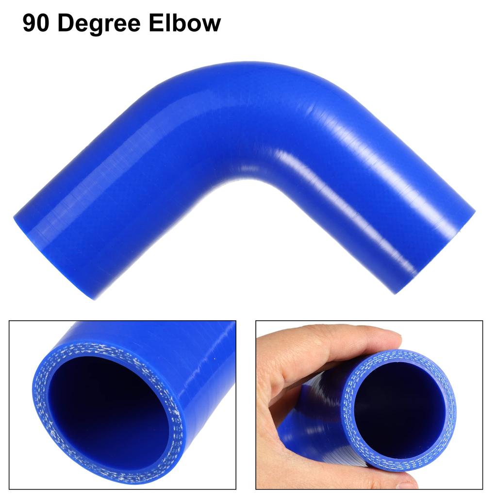 X AUTOHAUX Silicone Hose, Inner Diameter 1.5 inches (38 mm), 90 Degree Elbow, Cold