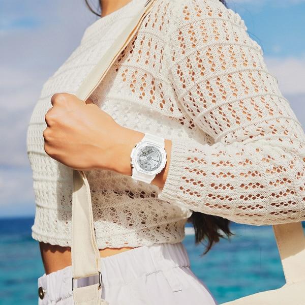 Casio G-SHOCK for kvinner GMA-P2100VA-7AJF [G-SHOCK] rundklokke Hvit harpiks *Biomas Plast