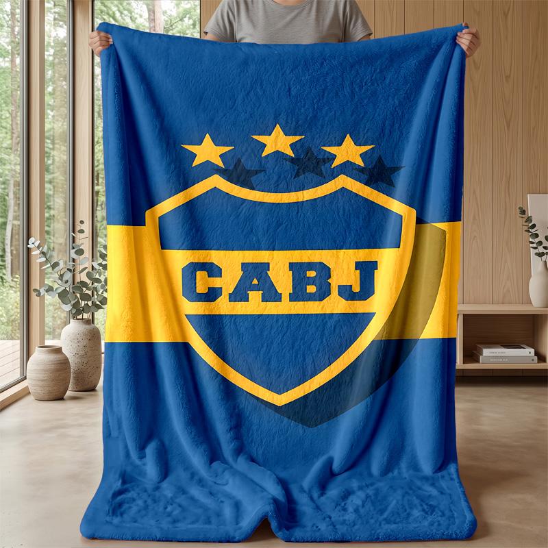 Boca Juniors 2 Theme blanket Soft Flannel Blanket Plush Throw Blanket Cozy Sofa Bed Blanket for Home Decor