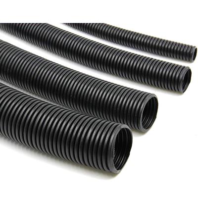 Mangueira Tubo Corrugado de Polietileno Preto Isolante Flexível 7/10/13/15/21/25mm Diâmetro Eletroduto Plástico Tubo Dividido 10m