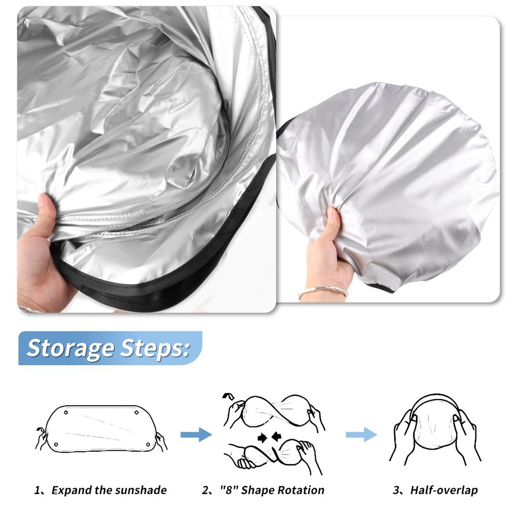 FDAIUN Front Sunshade for BMW 5 Series G60 2024 Summer Enhanced Car Window UV Light Heat Privacy Custom Parts for Your Easy Storage Bag 1 Piece