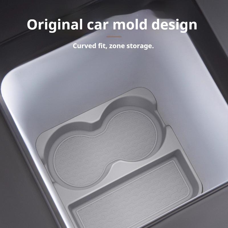 For BYD Sealion 6 Seal U EV DMI Car Refrigerator Cup Holder Silicone Mat Limiter Anti Slip Mat Interior