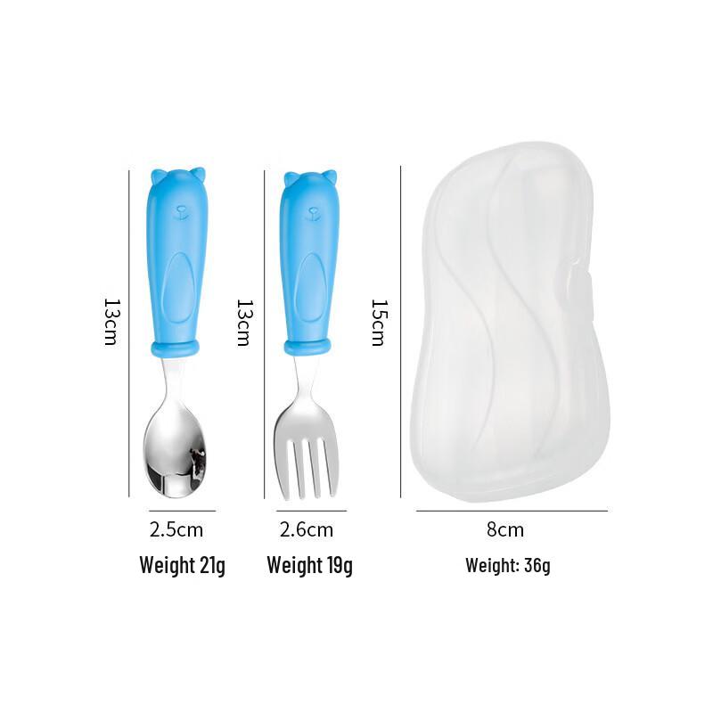 Kids 316 Stainless Steel Learning Chopsticks & Cutlery Set