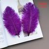 10pcs Feathers Ostrich 15-20cm Royal Blue Black White Pink Trim For Sewing Clothes Fabric Outfit Plumas Crafts Mixed Colors Hat
