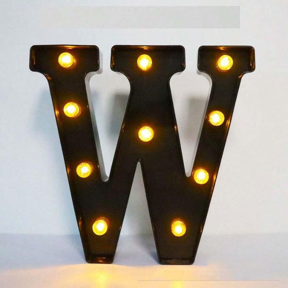 1PC 21.8cm LED Letter Light Luminous Letter and Number Night Light Suitable for Home Bar Wedding Birthday Party Decoration