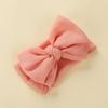 Doppellagiges großes Schleifen-Baby-Stirnband Neugeborene Baby-Mädchen Kinder Kopfschmuck Gestricktes Kinder-Haarband Turban Kopfbedeckung Haar-Accessoires